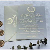 Elegant Vellum Wedding Invitations 