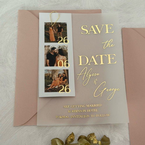 Sample of Photo strip Save the Date