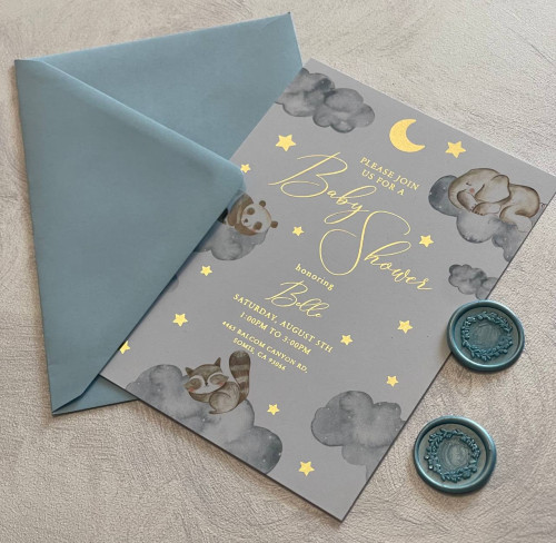 Sample of Magical Baby Shower Invite 