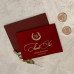 Sample of Burgundy Thank You Cards With Monogram