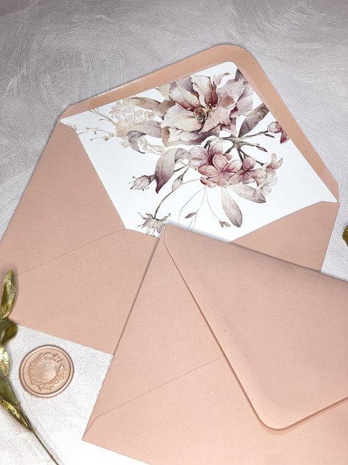 Elegant Wedding Envelope Liner Template