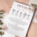 Printable Details Cards Of Elegant Wedding Invitation