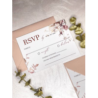 Printable RSVP Cards Of Elegant Wedding Invitation