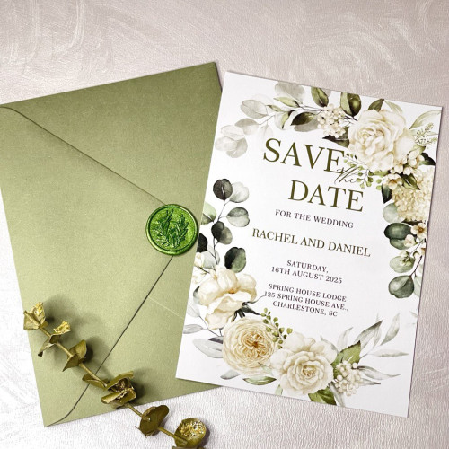 Summer Wedding Save The Dates Template