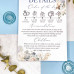 Printable Details Cards Of Pale Blue Wedding Invitation