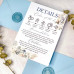 Printable Details Cards Of Pale Blue Wedding Invitation