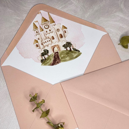 Fairy World Envelope Liner Template 
