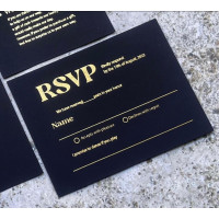 RSVP Cards Of Colourful Wedding Invitation