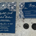 Sample of Royal Blue and Silver Wedding Invitation