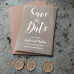 Foiled Vellum Save The Dates