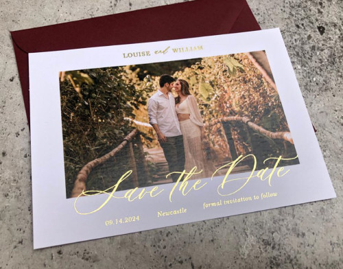 Sample of Save The Dates With Photo