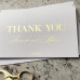 Sample of White Thank You Cards 
