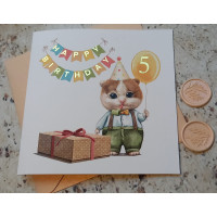 Custom Baby Birthday Card