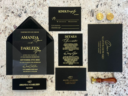 Acrylic Wedding invitations