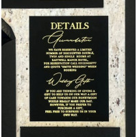 Details Cards Of Acrylic Wedding Invitations