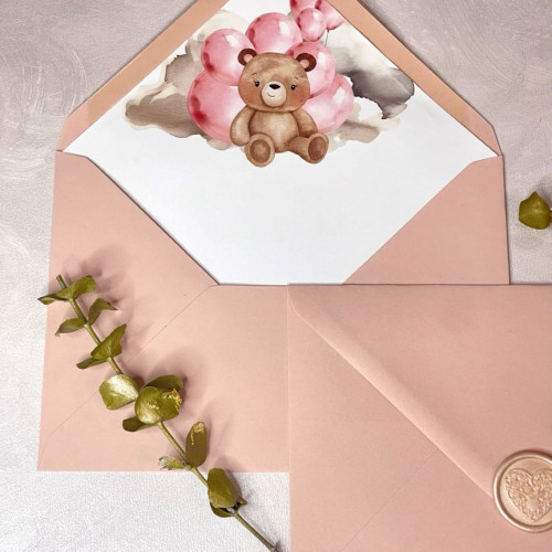 Bear Baby Envelope Liner Template 