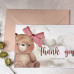 Thank You Cards Template with Bear