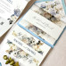 Pale blue All in One Wedding Invitations