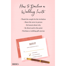 How to politely decline a wedding invitation?
