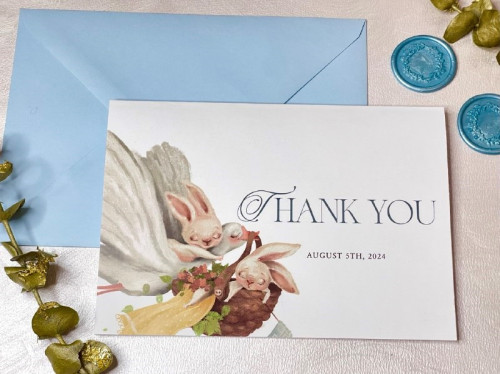 Marvellous Thank You Cards Template With Animals