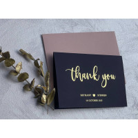 Navy Blue Thank You Cards 