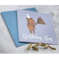 Birthday personalized cards with Bear 