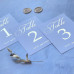 Wedding White Table Number Cards