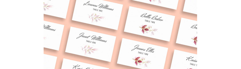 Difference between wedding escort cards and place cards