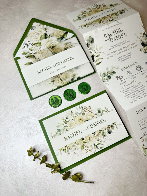 Summer All in One Wedding Invitations