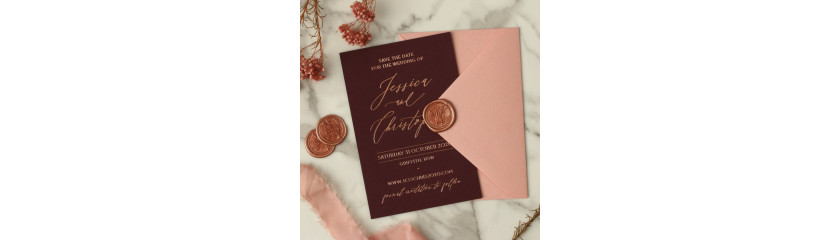 Everything you need to know about foil wedding invitations